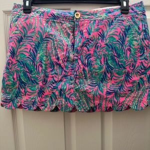 Lilly Pulitzer skort, pink/green, size 12
